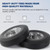 AR-PRO (2-Pack) 10" x 2.5" Flat Free Solid Rubber Replacement Tires - Flat-Free Tire and Wheel for Hand Trucks and Wheelbarrows with 5/8" Axles