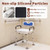 Gooo&Ma Non-Slip Waterproof Shower Seat Cushion Bathtub Pillow Shower Chair Bench Bathtub Cushion - with 3D Mesh & Hook - Bath Pillow，for Elderly，Pregnancy - Washable and Quick Drying(White)