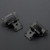 Ravinte 50 Pack 25 Pairs 1/2 inch Overlay Kitchen Cabinet Hinges Self Closing Door Kitchen Semi Wrap Around Hinge for Face Frame Cupboard Matte Black Face Mount Cabinet Hardware