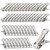RAINFLOW 50 PCS Garden Clips - Stainless Steel Greenhouse Clamps,Grip Strong Heavy Duty Metal Greenhouse Supplies,Garden Clips for Netting, Hoops,Shade Cloth,Plant Cover