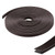 Wonderjune 134 Inch Shower Door Magnetic Strip Replacement Flexible Magnetic Strip Insert for Framed Semi Framed Swinging Glass Shower Doors, Black(1 Roll)