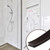 Wonderjune 134 Inch Shower Door Magnetic Strip Replacement Flexible Magnetic Strip Insert for Framed Semi Framed Swinging Glass Shower Doors, Black(1 Roll)