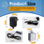 KITONLA 169031 AC Power Cord Adapter Kit, Compatible with Moen MotionSense, MotionSense Wave and U by Moen Kitchen Faucets, Dual Power Source for 7594E, 7185E, 7565E, S72308E Series Faucets