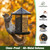 Kingsyard Metal Bird Feeder for Outdoor Hanging - Chew Proof Bird Finch Cardinal Feeder with Dual Chamber of 4 lbs Capacity for Bluebird, Antique Copper