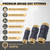 CheeMuii 30 PCS DOT Air Line Fittings 1/4" 3/8" 1/2" DOT Push Lock Air Fittings Brass and Plastic Straight Unions Quick Connect Air Hose Fittings Repair Kit