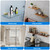 Ranbo Adjustable Glass Shelf Brackets, Wall Mount Support, Matte Gold