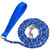 LUFFWELL Metal Chain Dog Leash Chew Proof for Dogs, Blue, 3.5mm, 6FT