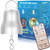 Wind Spinner Motor, 1-30 RPM Disco Ball Motor Battery Operated with Remote, Timing & Direction Setting, Slow Spinning Baby Crib Mobile Motor, Rotating Silver Wind Chime Motor for Mirror Ball Ornaments