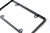 Premium Slim Style Stainless Steel License Plate Frame (4 Holes, Black UV Resistant Matte Finish)