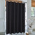 Biscaynebay Extra Long Fabric Shower Curtain Liner 72 Inch Width by 84 Inch Length, Black Water Resistant Bathroom Curtains, Rust Resistant Grommets Top Weighted Bottom Machine Washable