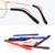 KECHIO Temple Tips for Eyeglass Anti Slip Glasses Ear Grip Pieces Tube Sleeve Comfort Glasses Arm Replacement for Thin Metal Eyeglass 6Pairs,Black/White/Blue/Red/Purple/Brown