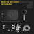 BatheCo High Pressure Shower Head with Handheld, Upgrade Rain Shower Heads with Fixed Showerhead Combo, 10 Sprays Handheld Shower Head Built in Power Jets, 71" Long Hose, Chrome Silver