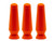 Genuine DMV Scleral Cup Contact Lens Inserter, Orange, Pack of 3 - Made in USA Insertion Tool for Scleral, Hybrid & Soft Contact Lenses - Also for Prosthetic Eyes - NOT for Lens Removal