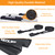WONITAGO Soft Roof Rack Pads with Two 15 Ft Tie Down Straps for Surfboard, SUP Paddleboard, Snowboard, 28 (Pair) Black