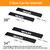 WONITAGO Soft Roof Rack Pads with Two 15 Ft Tie Down Straps for Surfboard, SUP Paddleboard, Snowboard, 28 (Pair) Black