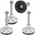 TERMATH Heavy Duty 3000 lb Capacity Stainless Steel Adjustable Leveling Feet for Shelving,Machinery Devices, Workbench,Furniture,M14 Thread, 3.11inches Dia Base, Anti-Slip Nylon Pad