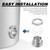 Carvedexquisitely 1.5" Tri Clamp Bulkhead Compression Fittings Stainless Steel 304 Weldless Bulkhead, Self-Made Kettle Bulkhead