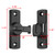 INIRET 2 Packs Black Barn Door Latches,90/180 Degree Gate Lock,Aluminum Alloy Right Angle Door Lock Latch,Flip Gate Latches Hardware,Door Security Sliding Door Lock fo Cabinets,Barn Door,Bathroom