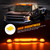 Nilight LED Cab Marker Lights 3 PCS Roof Running Light LED Smoke Lens Amber Cab Clearance Light Compatible with 2002-2007 Chevy Silverado GMC Sierra 1500 1500HD 2500 2500HD 3500
