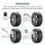 Mellbree 6-Pack Valve Stem Extenders, 45 Degree 90 Degree 135 Degree Schrader Tire Valve Extension Compatible for Dual Wheels Passenger Cars, RV, Stroller, Bicycles, Motorcycles and Trailers