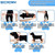 BECROWM Dog Wheelchair for Back Legs, Light Weight Dog&Cat&Pets Wheelchair Cart with Disabled Hind Legs Walking, Adjustable Doggy Wheelchair Cart with Wheels for Back Legs (Grey, Medium（M）)