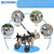 BECROWM Dog Wheelchair for Back Legs, Light Weight Dog&Cat&Pets Wheelchair Cart with Disabled Hind Legs Walking, Adjustable Doggy Wheelchair Cart with Wheels for Back Legs (Grey, Medium（M）)