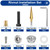 Tnisesm 90Pcs M6 Rivet Nut Installation Tool Sel, Carbon Steel Zinc Flat Head Riveter Nutsert Tool Kit
