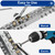 Tnisesm 90Pcs M6 Rivet Nut Installation Tool Sel, Carbon Steel Zinc Flat Head Riveter Nutsert Tool Kit
