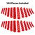 Speedway Motors Plastic AN Fitting Cap and Plug Kit, 144-Piece Set, Premium Red Plastic Seals Hoses and Blocks Out Dirt, Kit Contains Multiple AN Fitting Cap Sizes
