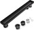 Bmvlffs 32 Inch Offset Linear Shower Drain Matte Black，2-in-1 Flat Reversible Cover with Tile Insert Grate Cover, Side Out Stainless Steel Linear Floor Drain Including Hair Strainer