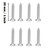 6Pack 316 Stainless Steel 1 Inch Strap tie Downs,Bimini Top Strap, Pad Eye,Footman's Loop for RV Camper,Boat,Kayaks,Jeep,Truck Tie Downs,for Battery and Portable Fuel Tanks. - No Rust