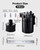EVIL ENERGY Oil Catch Can, Universal Baffled Catch Can Kit with Breather Filter, 300ml Aluminum Air Oil Separator Tank NBR Fuel Hose Kits for PCV System
