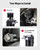 EVIL ENERGY Oil Catch Can, Universal Baffled Catch Can Kit with Breather Filter, 300ml Aluminum Air Oil Separator Tank NBR Fuel Hose Kits for PCV System