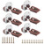 Dresser Drawer Slides Replacement Kit for Kenlin Rite-Trak II Model #168, 6 Set Replacement Drawer Track Slide Kit, Dresser Drawer Replacement Parts, Metal Black Plate, Drawer Stop with Roller