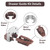 Dresser Drawer Slides Replacement Kit for Kenlin Rite-Trak II Model #168, 6 Set Replacement Drawer Track Slide Kit, Dresser Drawer Replacement Parts, Metal Black Plate, Drawer Stop with Roller