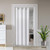 AOSKY Door Curtains for Doorway Privacy, White Grommet Closet Curtains for Bedroom, Door Window Curtain, Light Blocking Thermal Insulation Drapes for Living Room Set of 1 Panels, 25" W x 68" L