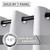 AOSKY Door Curtains for Doorway Privacy, White Grommet Closet Curtains for Bedroom, Door Window Curtain, Light Blocking Thermal Insulation Drapes for Living Room Set of 1 Panels, 25" W x 68" L