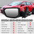 MOFOAP Driver Side View Mirror Compatible With 2016 2017 2018 2019 2020 2021 Honda Civic Coupe Sedan Hatchback,Mirror with Power Glass,Non-Heated,Manual Folding(Red)