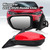 MOFOAP Driver Side View Mirror Compatible With 2016 2017 2018 2019 2020 2021 Honda Civic Coupe Sedan Hatchback,Mirror with Power Glass,Non-Heated,Manual Folding(Red)
