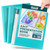 Dunwell Presentation Binder 12-Pocket, Displays 24 Pages, 8.5x11 Portfolio Binder with Plastic Sleeves, Storage and Organizer for Documents, Certificates, Projects, Photos (3 Pack, Aqua)
