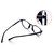 LCLONY 5 Pairs Glasses Grips Hinge Rings Tighteners Eyeglass Temple Silicone Eyeglass Repair Kits with Screwdriver