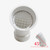 PVC termination vent with stainless steel screen,45° Roof Vent Cap for Furnace Intake & Exhaust Vent Pipe,Fits 2" PVC Pipe, (Outer Diameter 2.3"-2.375" ONLY),Installation not Required That Elbow,1pcs