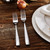 KEAWELL Premium 20/45/65 Piece Louis Hammered Silverware Set with Squared Edge, 18/10 Stainless Steel, Service for 4/8/12, Fine Flatware Set, Dishwasher Safe (20)