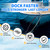 Bungee Dock Lines for Boats with Loops, Boat Tie Downs for Docking, Adjustable Boat Mooring Rope for Pontoon, Jon Boat & PWC (2, Black, Blue & Red, 6 FT)