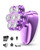 5-in-1 Electric Razors for Women, 7D Magnetic Heads Full Body Shaver, Waterproof Wet Dry Hair Remover with LED Display, Rechargeable Bikini Trimmer for Underarms, Face, Legs, Lips, Arms (Purple)