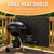 FLASLD Heavy Duty Fireproof Fence Cover and Screen Protect Deck Railing from Grill Heat, Balcony Privacy Screen Cover, Apartment Railing, Waterproof Windscreen (3'x6')
