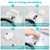 Headband Magnifier Glasses, Linkhood 1X to 14X Rechargeable Head Magnifier with LED Light, Handsfree Head Mount Magnifying Glass with 6 Detachable Lens for Close Work Reading Jewelry Crafts Repair