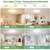 zemty 6Pack 12-Inch LED Flush Mount Ceiling Lights, 24W 3200Lumens 5 CCT Adjustable (3000K-6500K), Round Bright Light Fixture for Bedroom Kitchen Bathroom Hallway Closet(White)