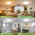zemty 6Pack 12-Inch LED Flush Mount Ceiling Lights, 24W 3200Lumens 5 CCT Adjustable (3000K-6500K), Round Bright Light Fixture for Bedroom Kitchen Bathroom Hallway Closet(White)