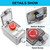 TWTADE e-Stop Push Button Switch with Box Outdoor IP67 Waterproof Emergency Stop Push Button Station Box 22mm 1NO 1NC Emergency Stop Switch with Protective Cover
